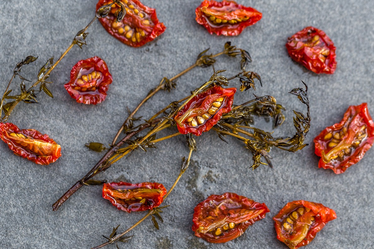 Halbgetrocknete Kirschtomaten - Sammlung