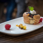 Obstsalat von der Roti angerichtet
