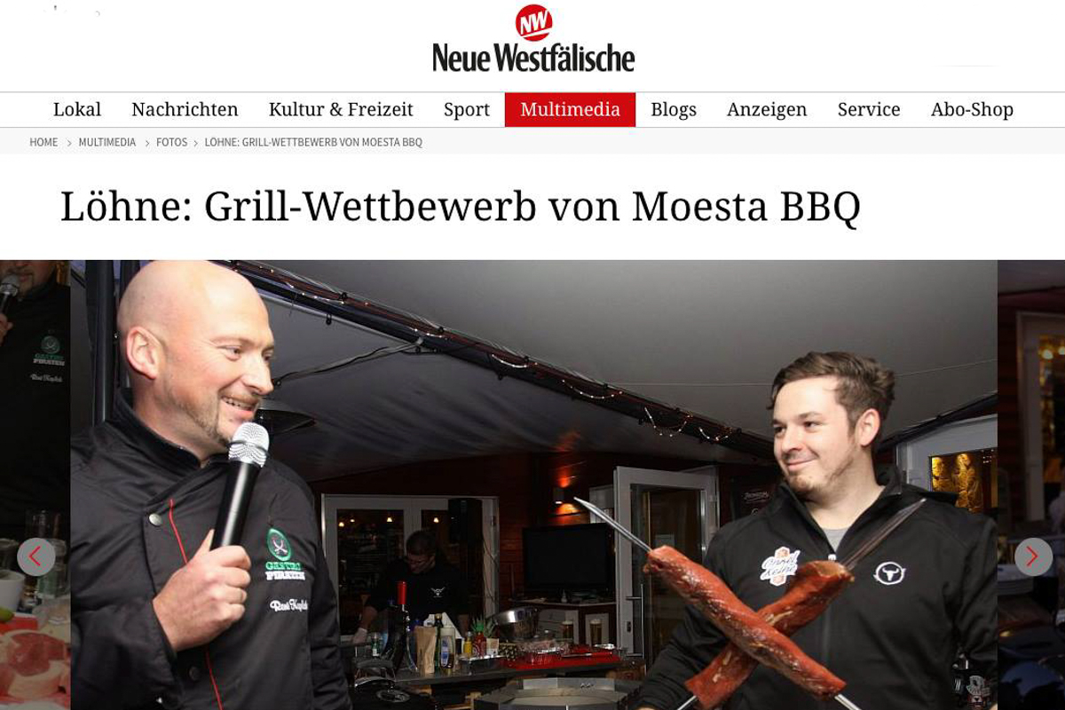 Teriyaki Beef mit gegrilltem Salat Zeitungsartikel