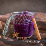 Rotkohl angerichtet