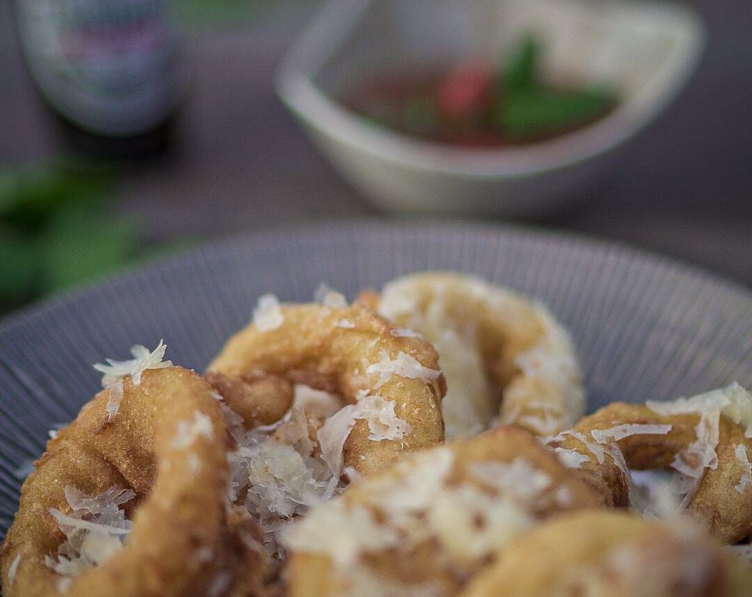 clausthaler cheese onionrings